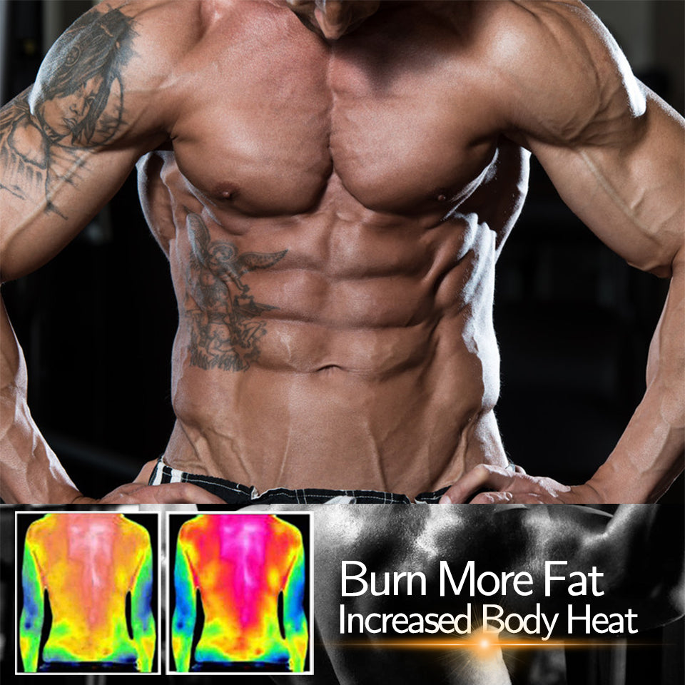 Mens Shaper Body Contouring Vest Tank Top Neoprene Belly Taming Torso Control NEW