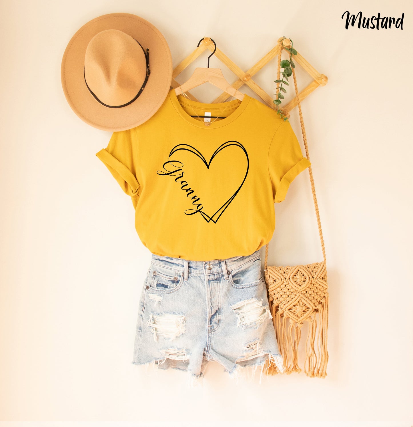 Valentines Day Granny Heart Shirt White Red Pink Cream Orange Peach Gray Navy Many Sizes