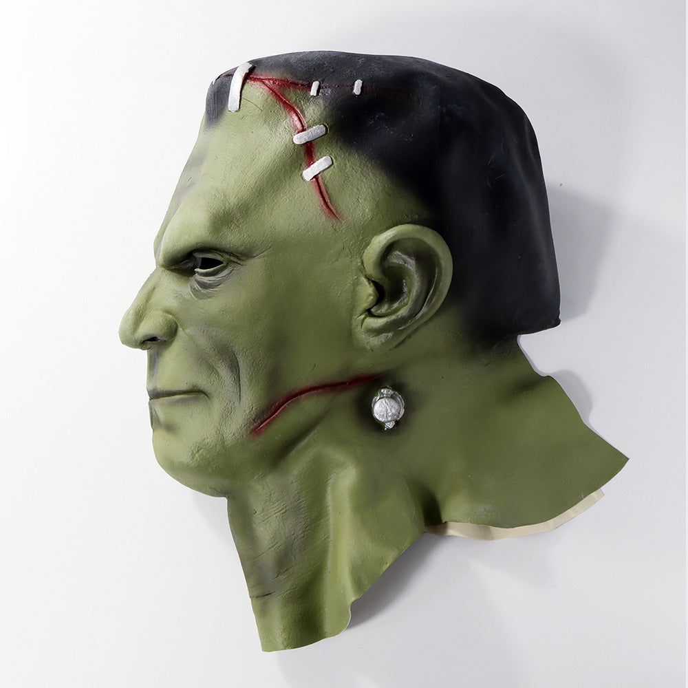 Frankenstein Latex Mask Full Cover + Neck, Halloween Costume Accessory Cosplay NEW