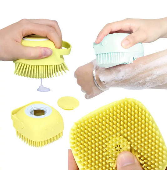 Dog Bath Brush Pet Cleaning & Massage Easy Grip NEW