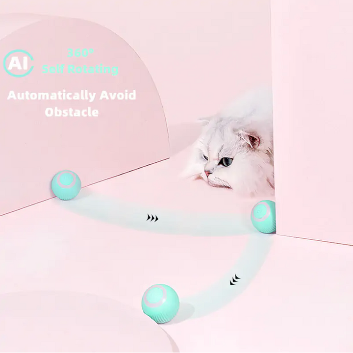 Smart Cat Ball Toys Kittens Love Them! Rechargeable Automatic Cat Sitter Entertainment NEW