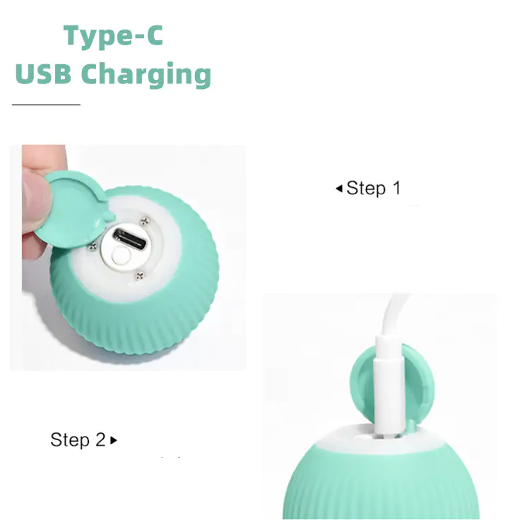 Smart Cat Ball Toys Kittens Love Them! Rechargeable Automatic Cat Sitter Entertainment NEW