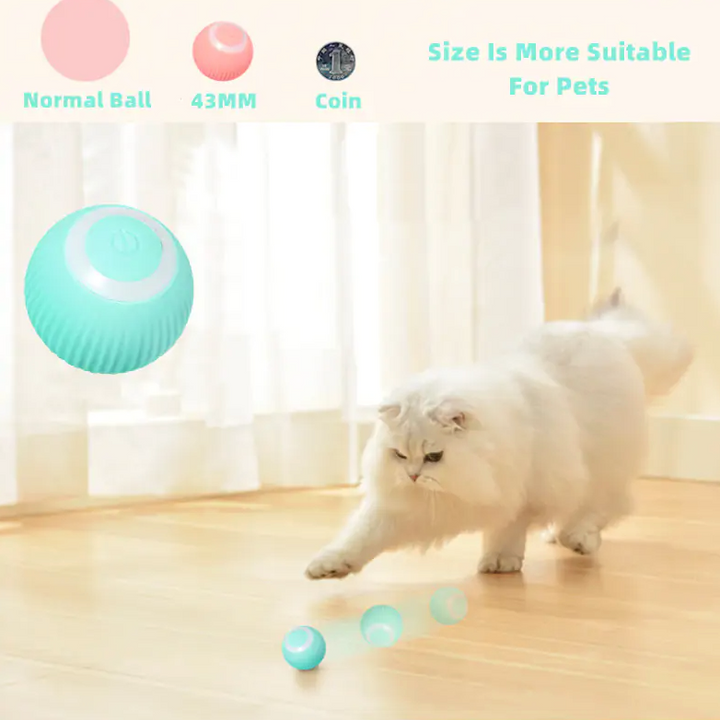 Smart Cat Ball Toys Kittens Love Them! Rechargeable Automatic Cat Sitter Entertainment NEW