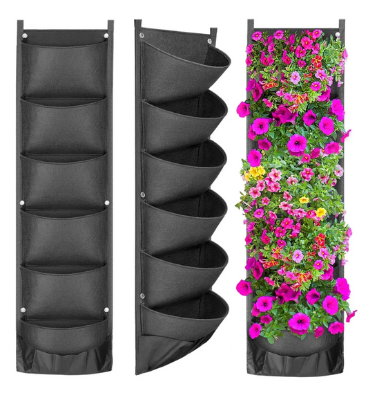 Vertical Hanging Garden Planter Flower Pots Space Saver Outdoor Decor Unique NEW
