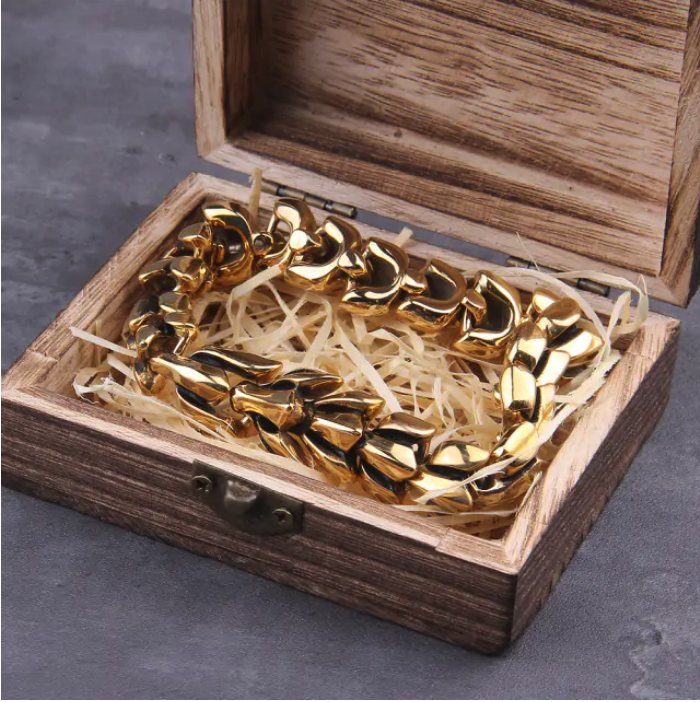 Viking Ouroboros Vintage Punk Mens Bracelet Stainless Steel Hip Hop Street Culture NEW