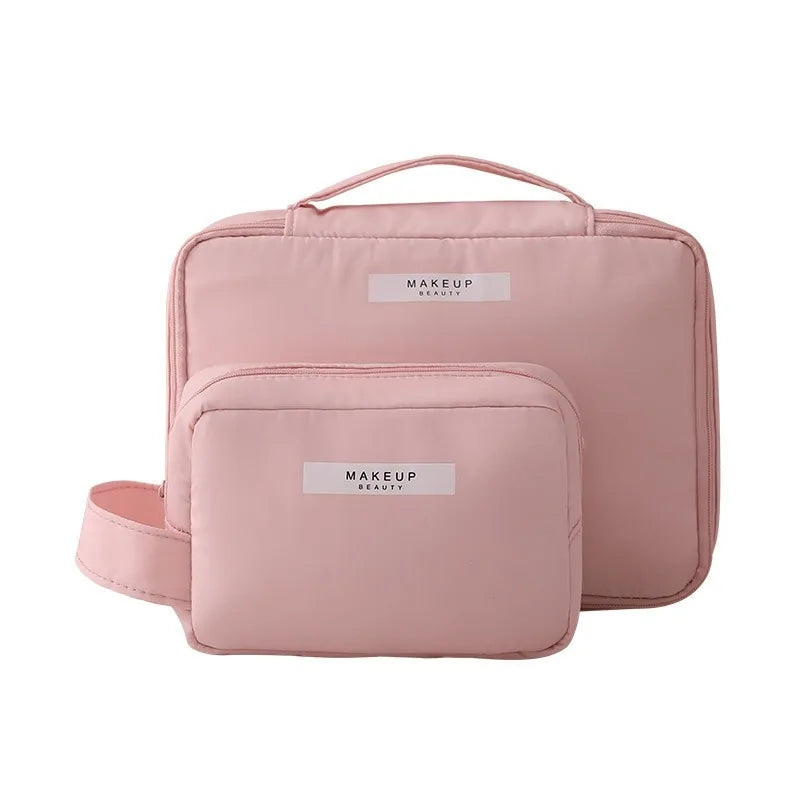 Makeup Bag Nylon Lrg Capacity Zipper Closure Travel Bag NEW
