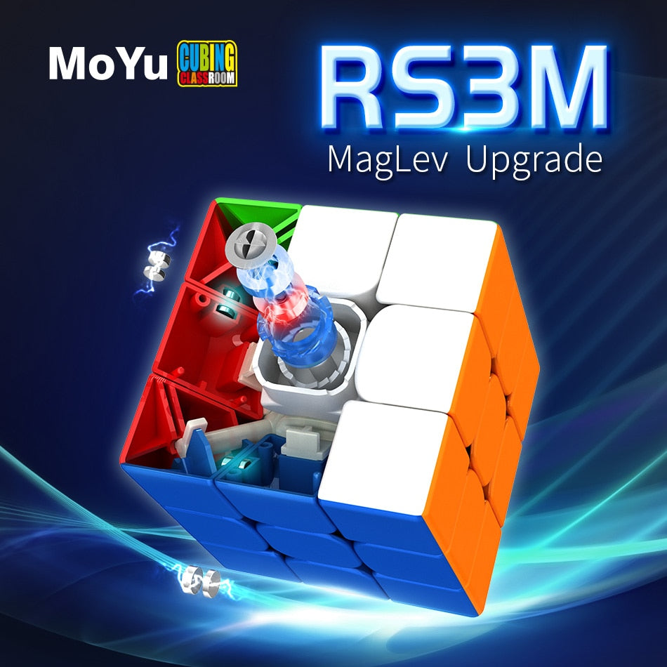 Moyu Magnetic Speed Cube Magic Rubik's Cube RS3M Sticker Less NEW