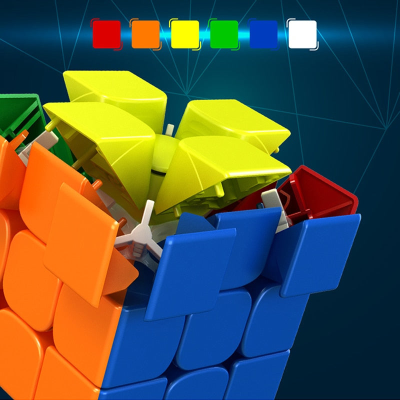 Moyu Magnetic Speed Cube Magic Rubik's Cube RS3M Sticker Less NEW