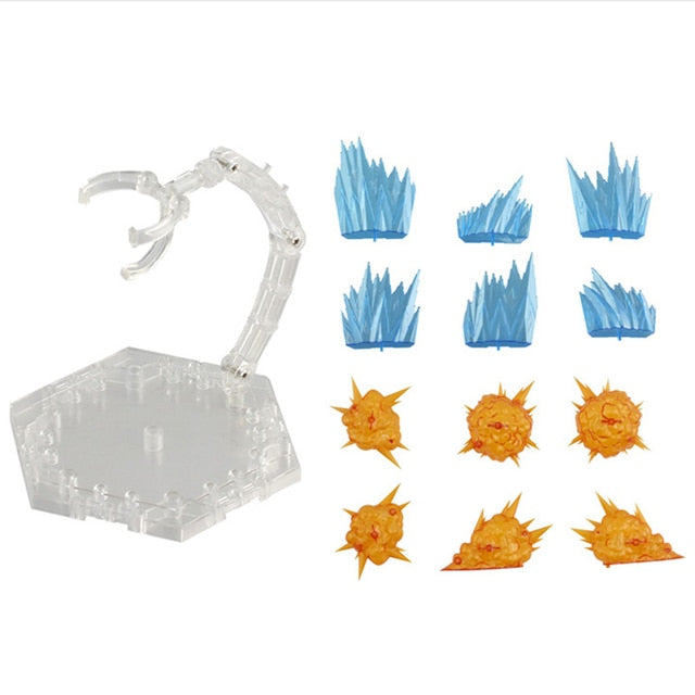 Anime Action Figure Toy Accessories Flame, Fire, Lightning, Water Accents for Figures NEW