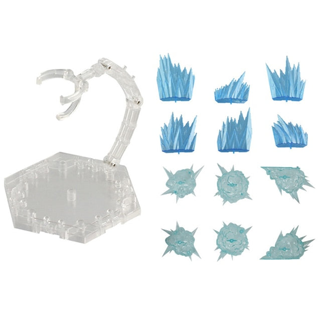 Anime Action Figure Toy Accessories Flame, Fire, Lightning, Water Accents for Figures NEW