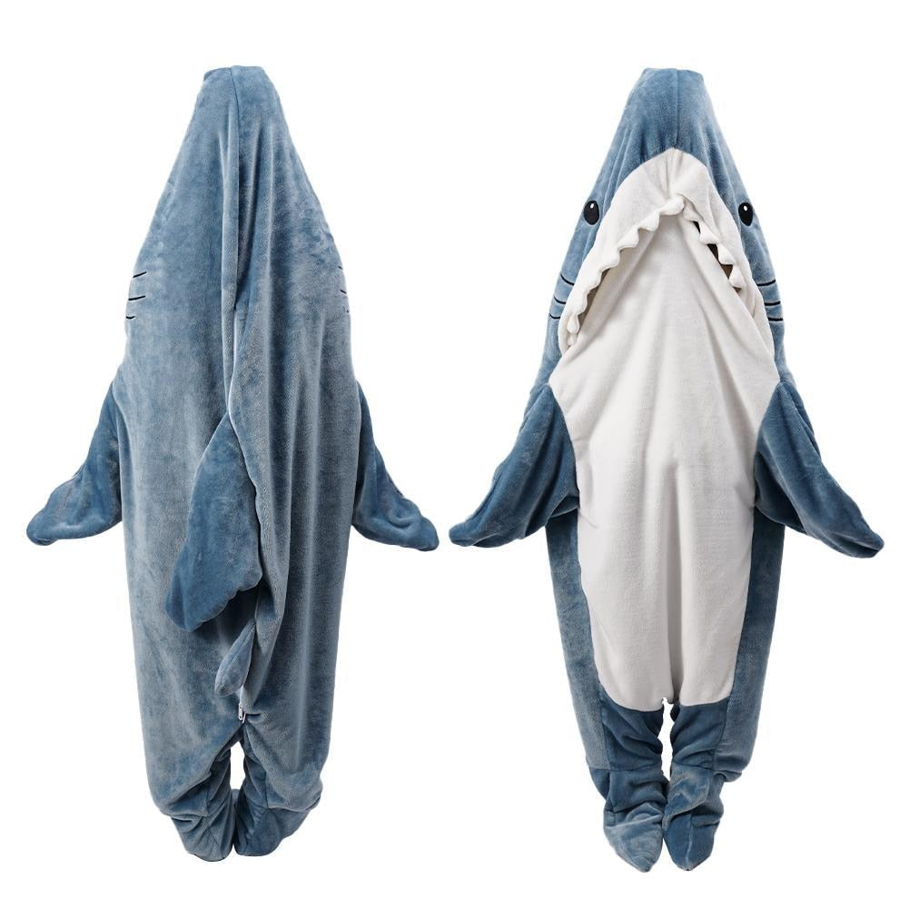 Shark Sleeping Bag Pajamas Soft Flannel Comfortable Warm NEW