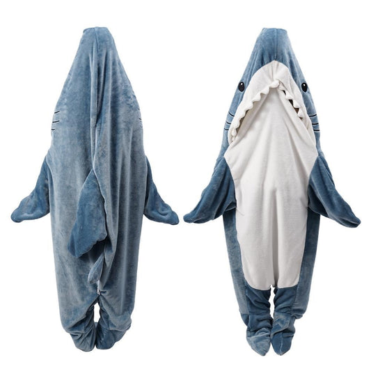 Shark Sleeping Bag Pajamas Soft Flannel Comfortable Warm NEW
