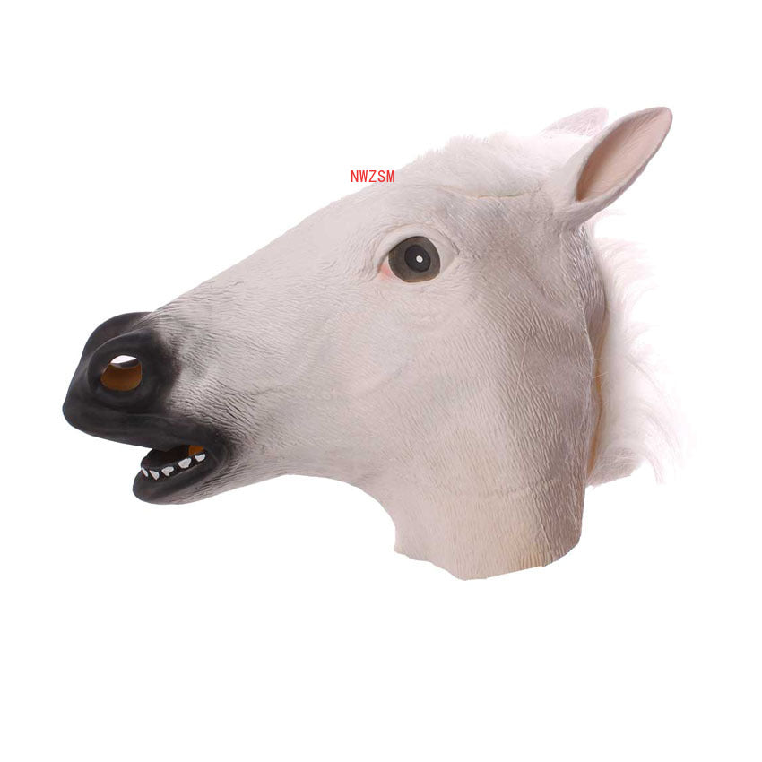 Animal Head Latex Masks: Horse, Monkey, Dog, Unicorn, Sheep, Pokemon, Lizard, Alien Halloween Cosplay NEW