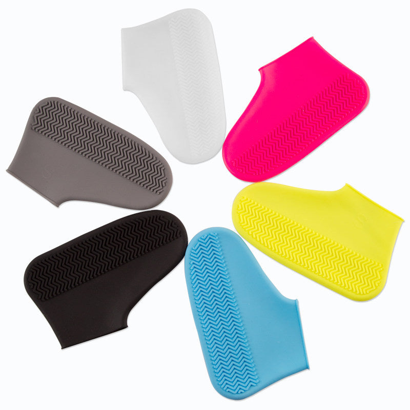 Waterproof Rubber Shoe Boot Cover Silicon Stay Dry Clean Many Colors NEW