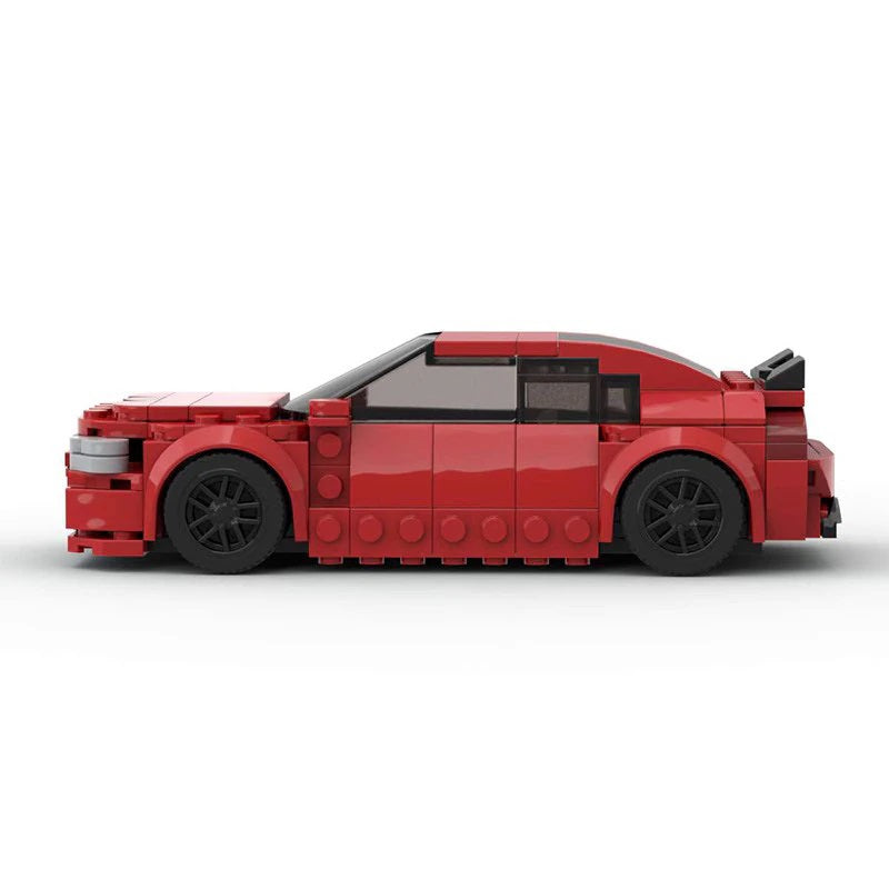 Dodge Charger SRT Hellcat, Lego Compatible Building Bricks, Blocks, Red Car, AMB, NEW!