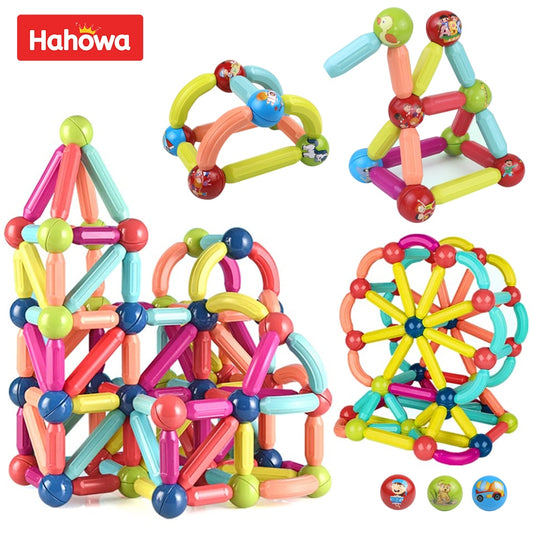 Magic Magnetic Building Blocks Childs Toy Creative Development Construction Set NEW
