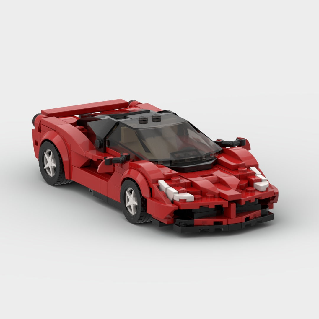 Rafa Red Ferrari Sports Car Vehicle Building Bricks Blocks MOC Lego compatible, AMB, New!