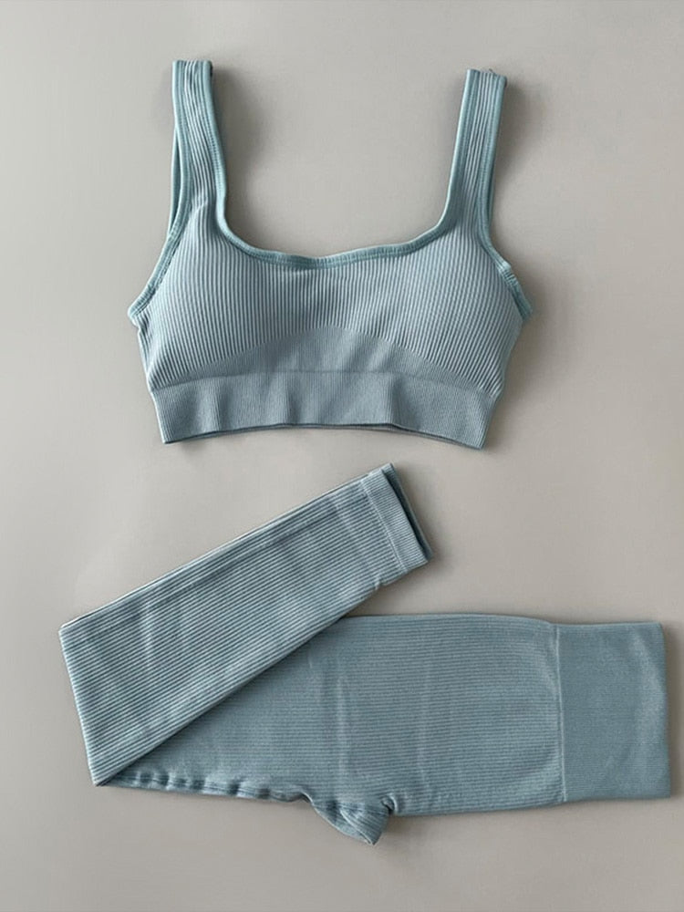 Yoga Clothing Set Pants Top Tank 2pcs Comfortable, Flexibility, and Style Many Colors NEW
