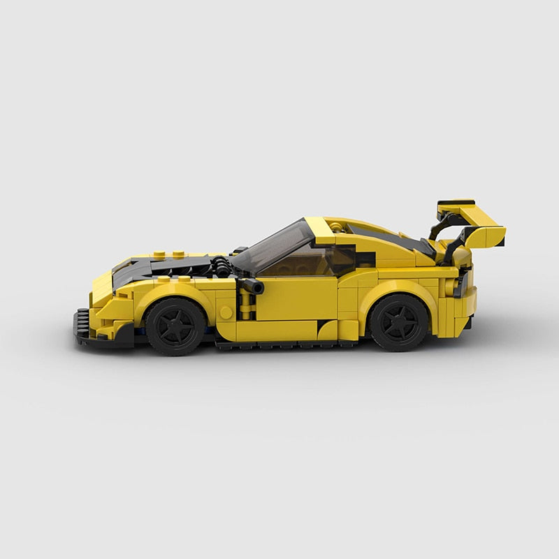 Mazda FD Rx7 Lego Compatible Building Bricks Blocks, MOC Yellow Toy Car, AMB, NEW!