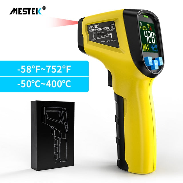 Digital Infrared Thermometer IR Laser Reliable High-Precision 12-point Laser Positioning System NEW