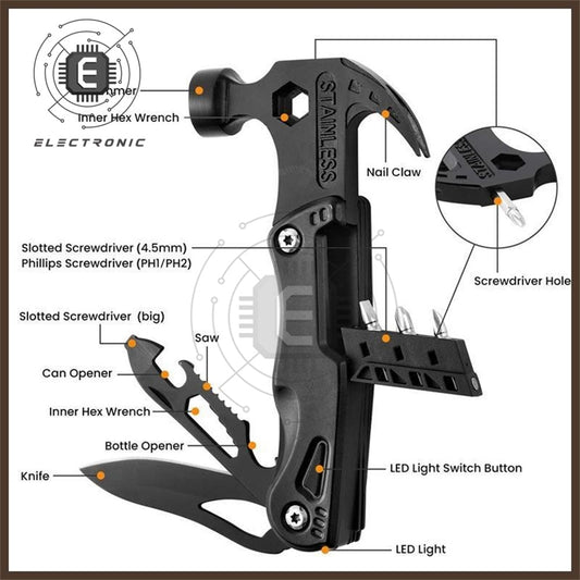 Multifunctional Pliers Hammer Tool 7 in 1 Multi-tool NEW