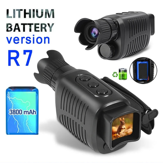 Monocular Night Vision Device 1080P HD 850nm Infrared LED Illumination 5X Digital Zoom NEW