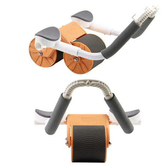 Portable Dual-wheel Ab Roller Exercise Wheel Silence Abdominal Flat Stomach AMB