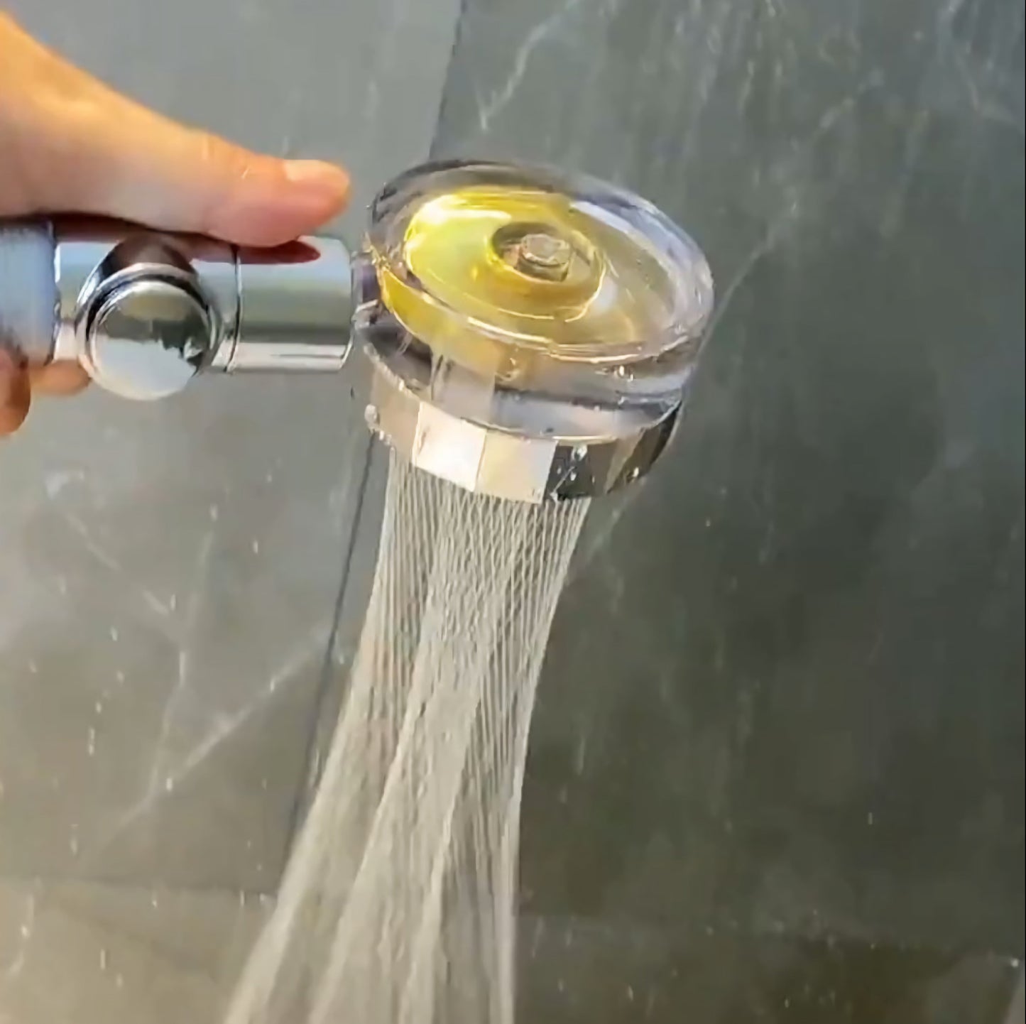Vortex High Pressure Handheld Showerhead Gold Silver Blue Pink AMB