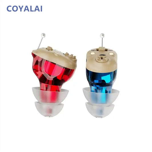 Rechargeable Hearing Aids Adjustable Comfortable Clear Volume Control, NEW