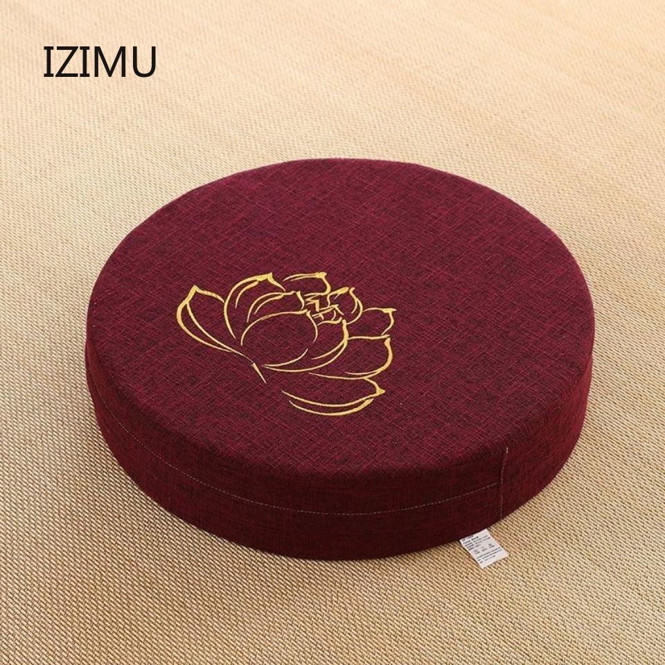 Yoga Meditation Portable Cushion Mat 40X6CM High Quality Foam Removeable Washable Cover NEW