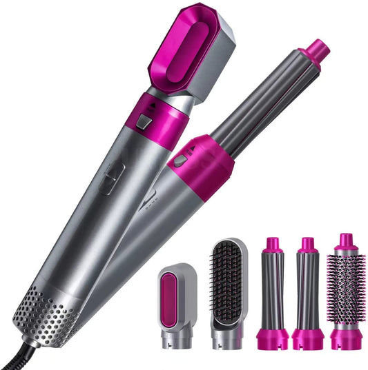 Hairstyler Pro Power Tool Switch Heads Straight Waves Bouncy Curls Crimps Pink Black Gold AMB