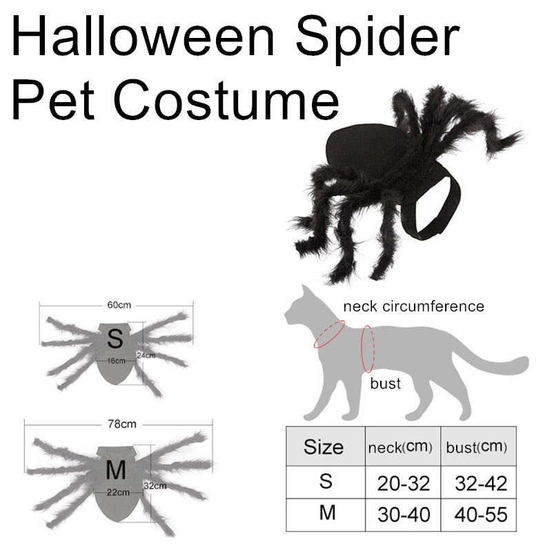 Spider Halloween Costume for Dog Cat Pets NEW