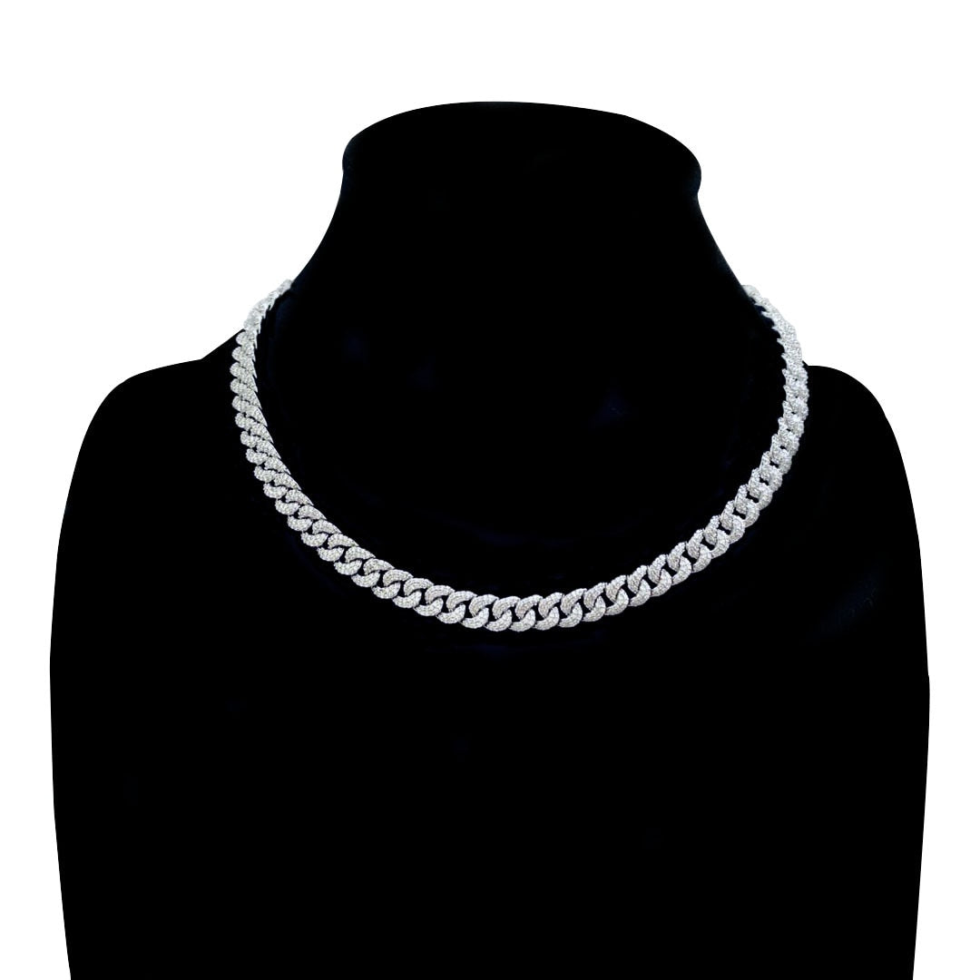 Valentines Day Iced Out Bling CZ Necklace