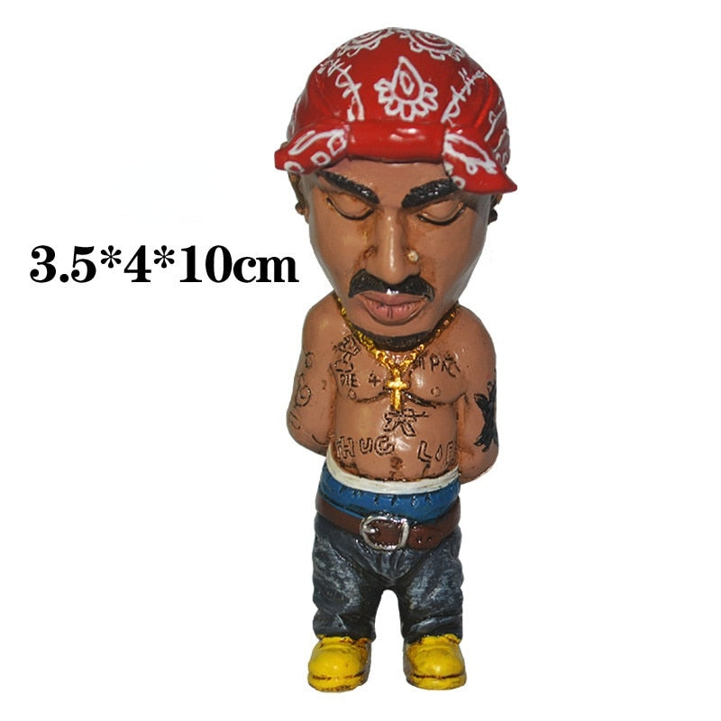 Hip Hop Rapper Resin Art Mini Figurine Home Decor Colletible, NEW