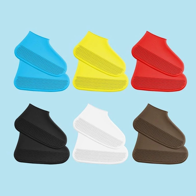 Waterproof Rubber Shoe Boot Cover Silicon Stay Dry Clean Many Colors NEW