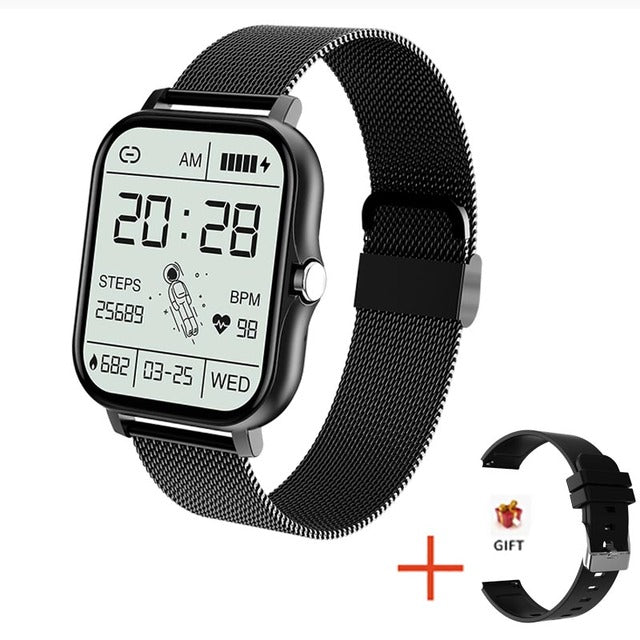 Sleek Fitness Tracker Smart Watch Feature Packed 1.69" Color Touch Screen Bluetooth NEW