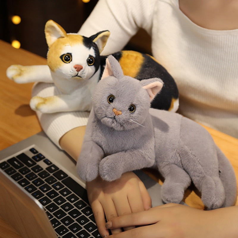Realistic Cat Lovers Plush Stuffed Animals Toys Home Decoration Variety NEW