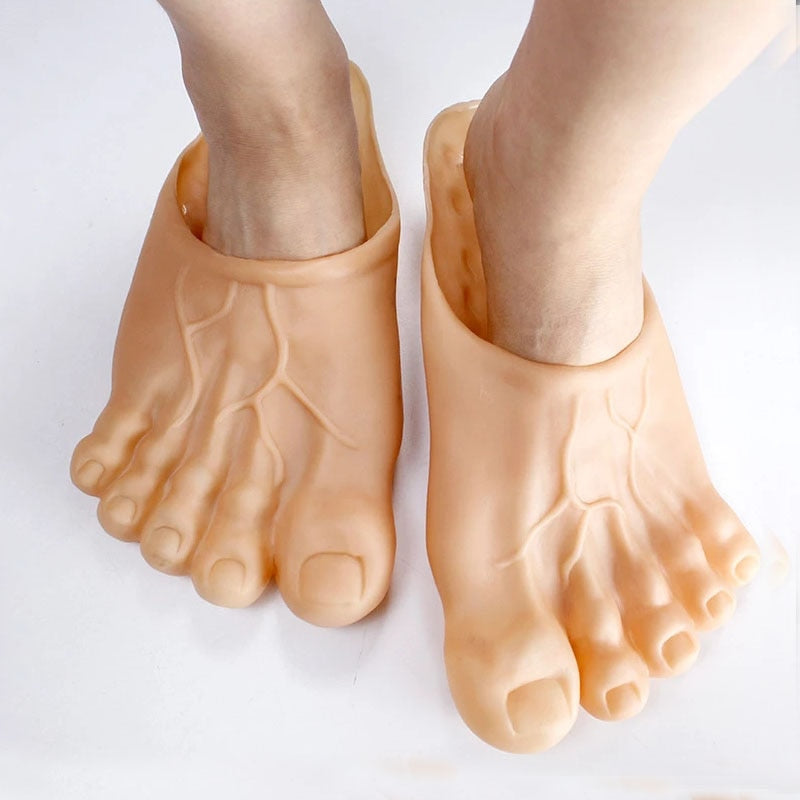 Bare Feet Big Foot Slippers Slip-ons Shoes Costume Accessory Halloween Cosplay Hobbit, Hulk Feet NEW