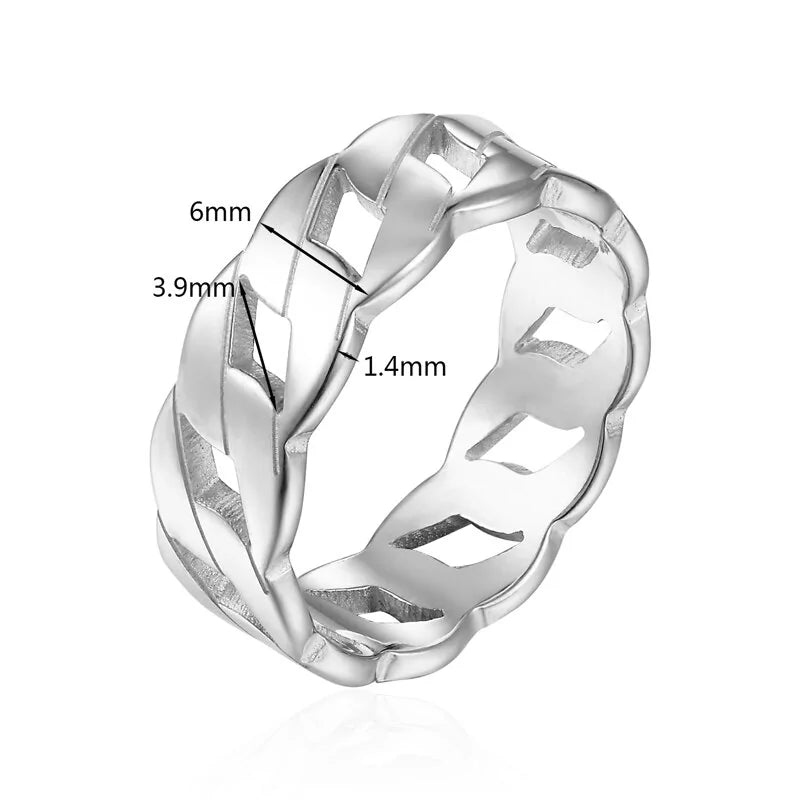 Cassie Ring Stainless Steel, Gold, Rose Gold, Silver Forever/Infinity Links NEW