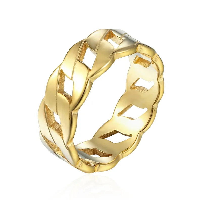 Cassie Ring Stainless Steel, Gold, Rose Gold, Silver Forever/Infinity Links NEW